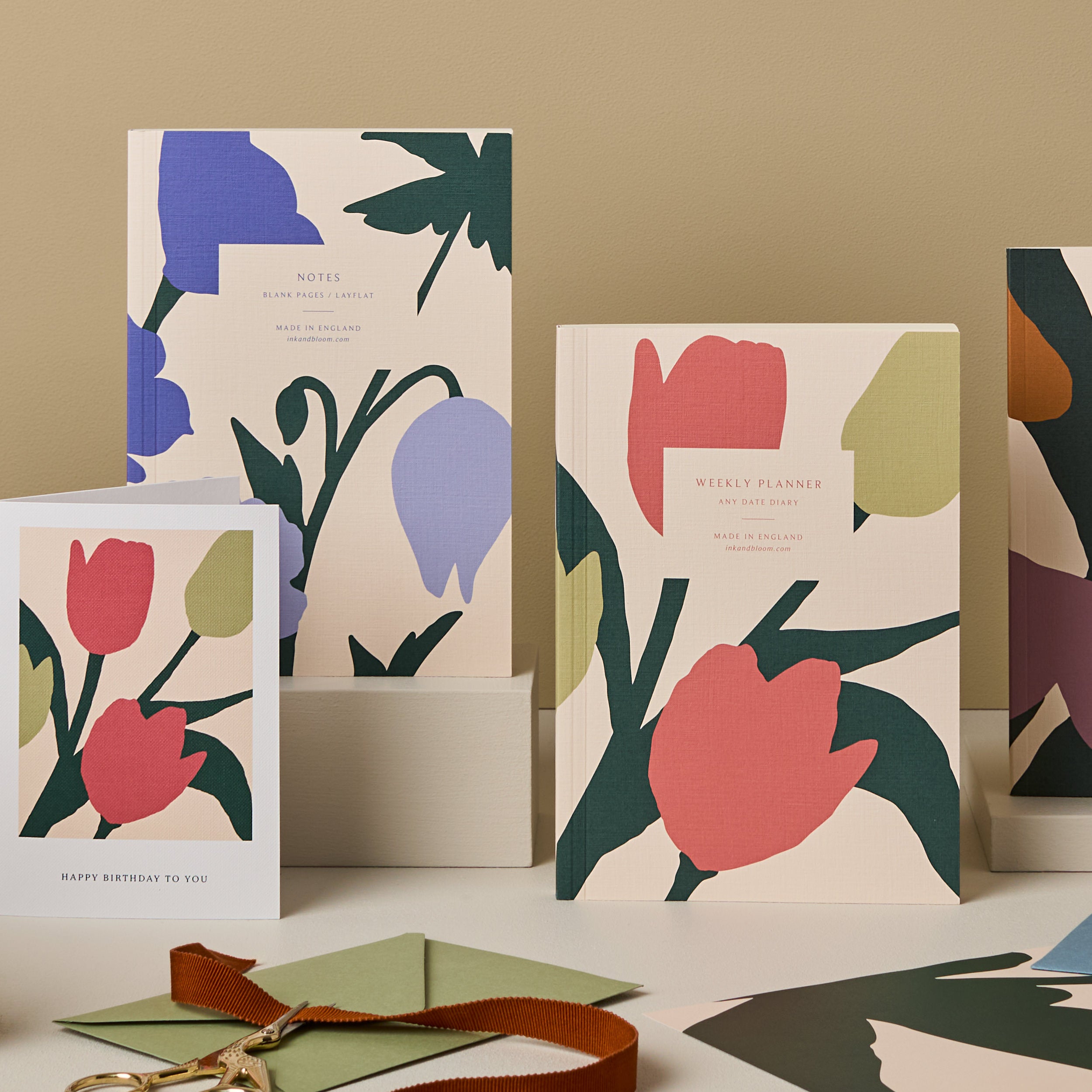 Weekly Planner, A5, Undated in Tulip Bloom