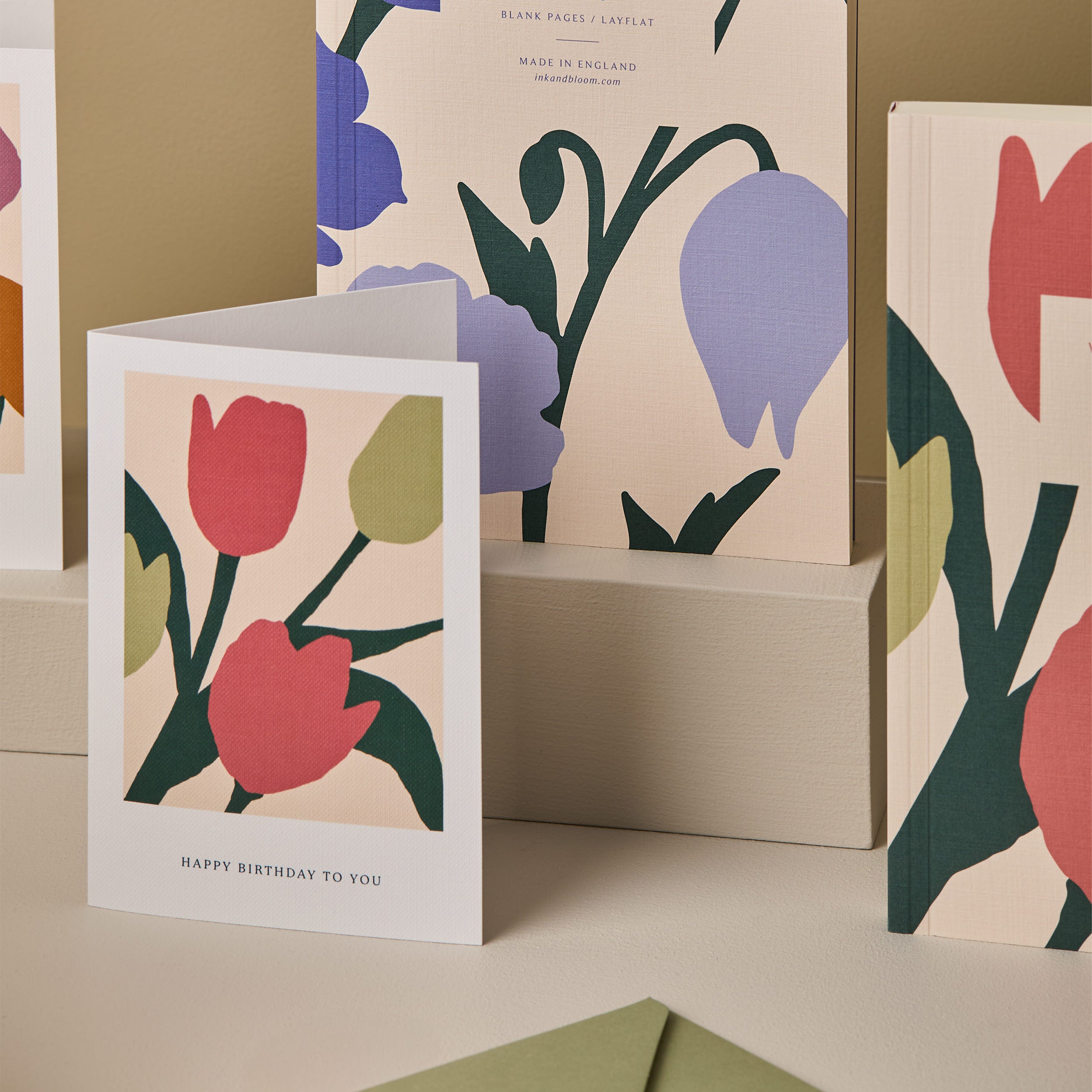 Happy Birthday To You Tulips Floral Blooms Card SECONDS SALE