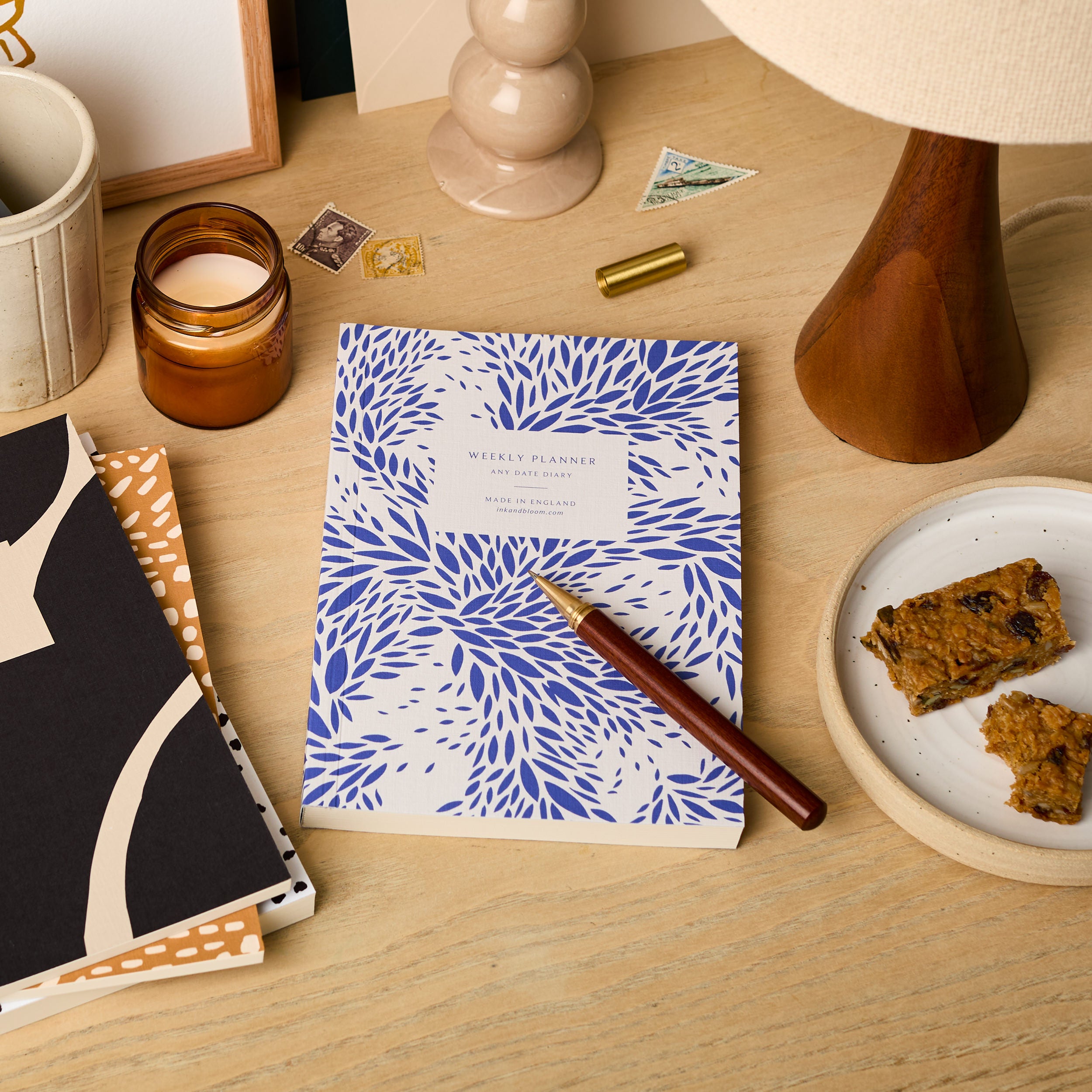 Blue Floral | A5 Undated Weekly Planner