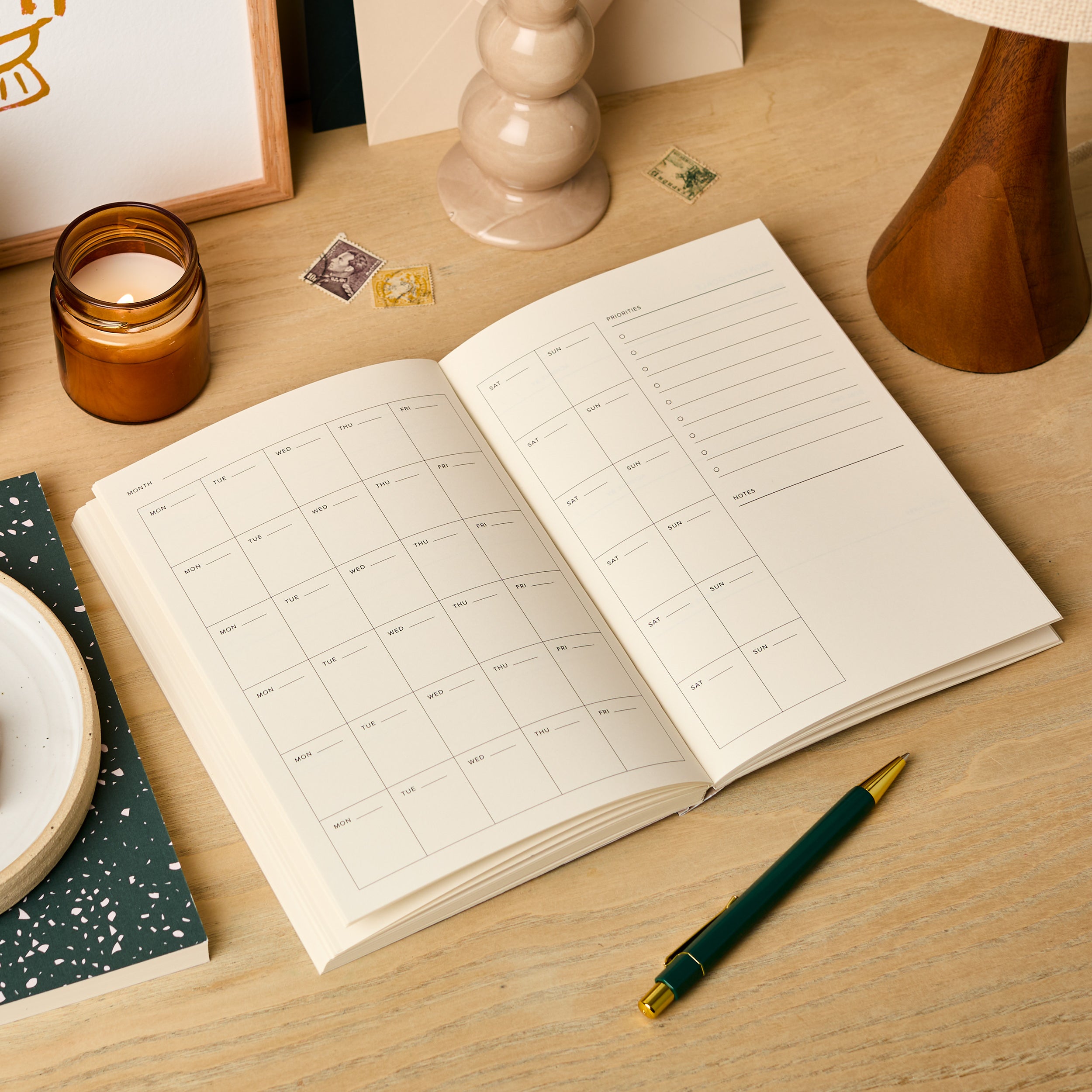 Blue Floral | A5 Undated Weekly Planner