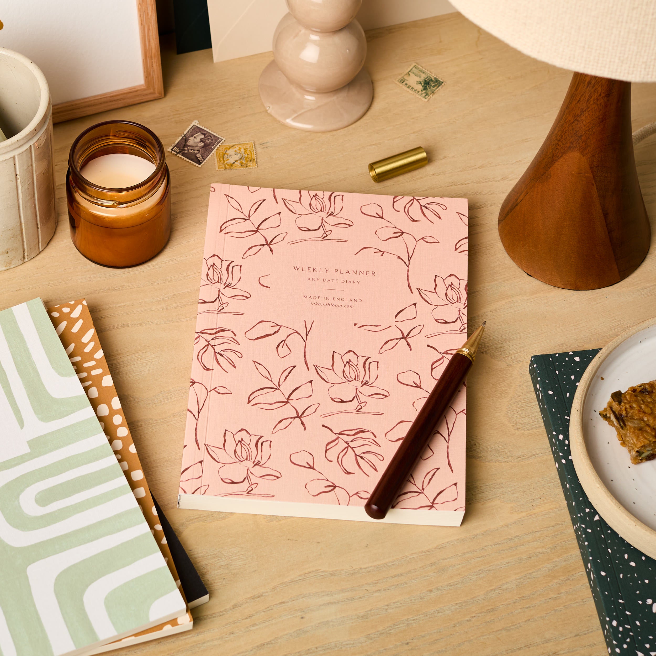 Floral Peach & Rust | A5 Undated Weekly Planner