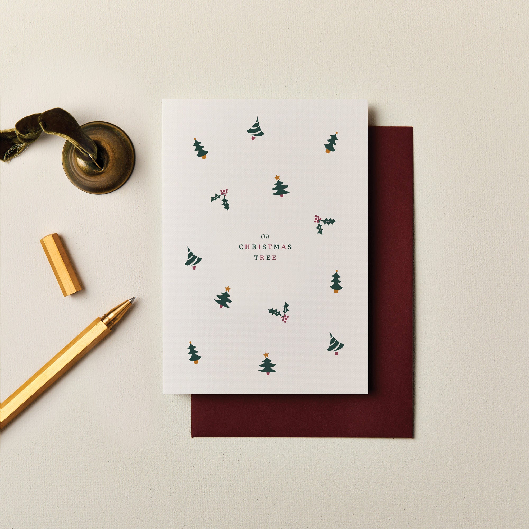 Pack of Four Illustrated Christmas Cards