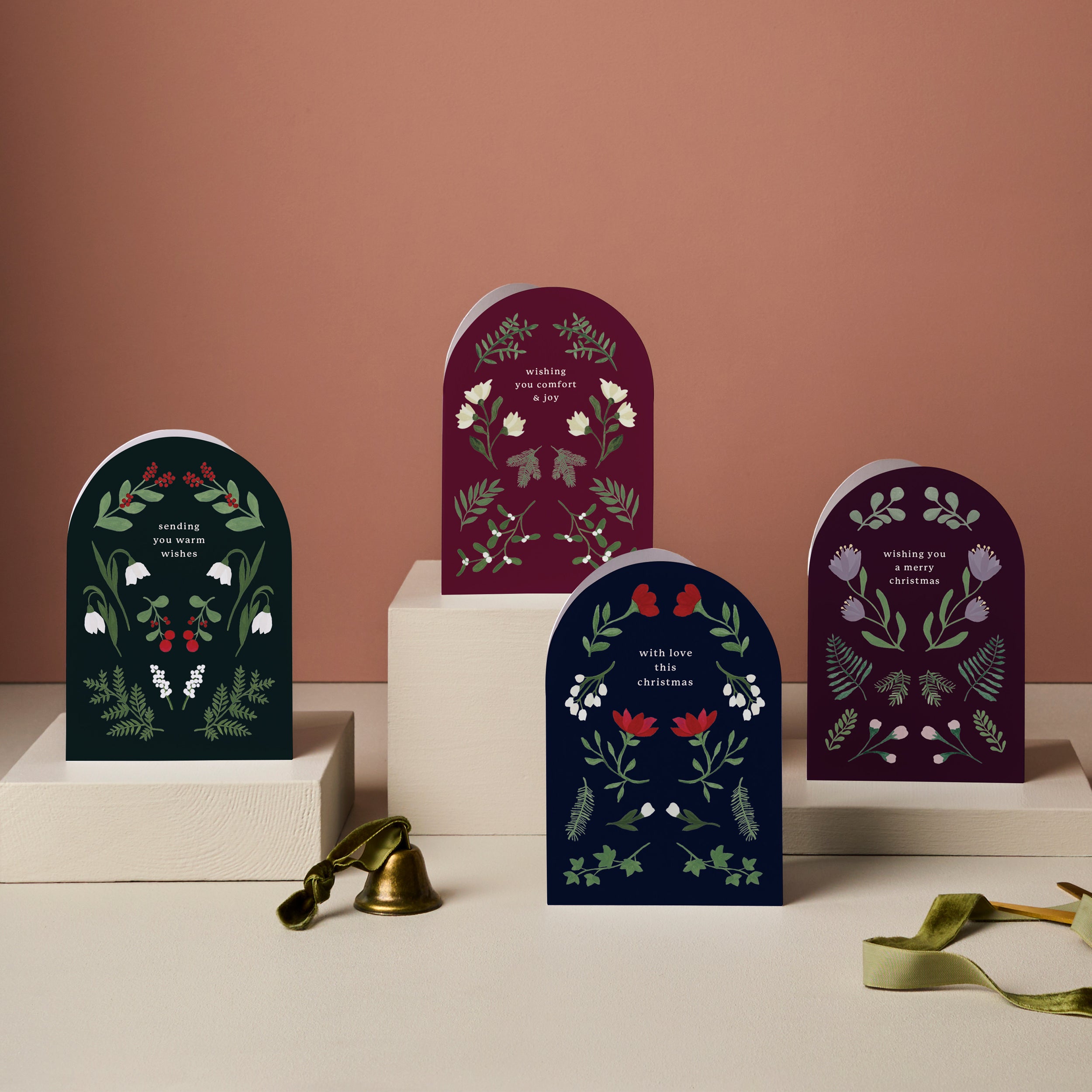 Comfort & Joy Arched Christmas Card