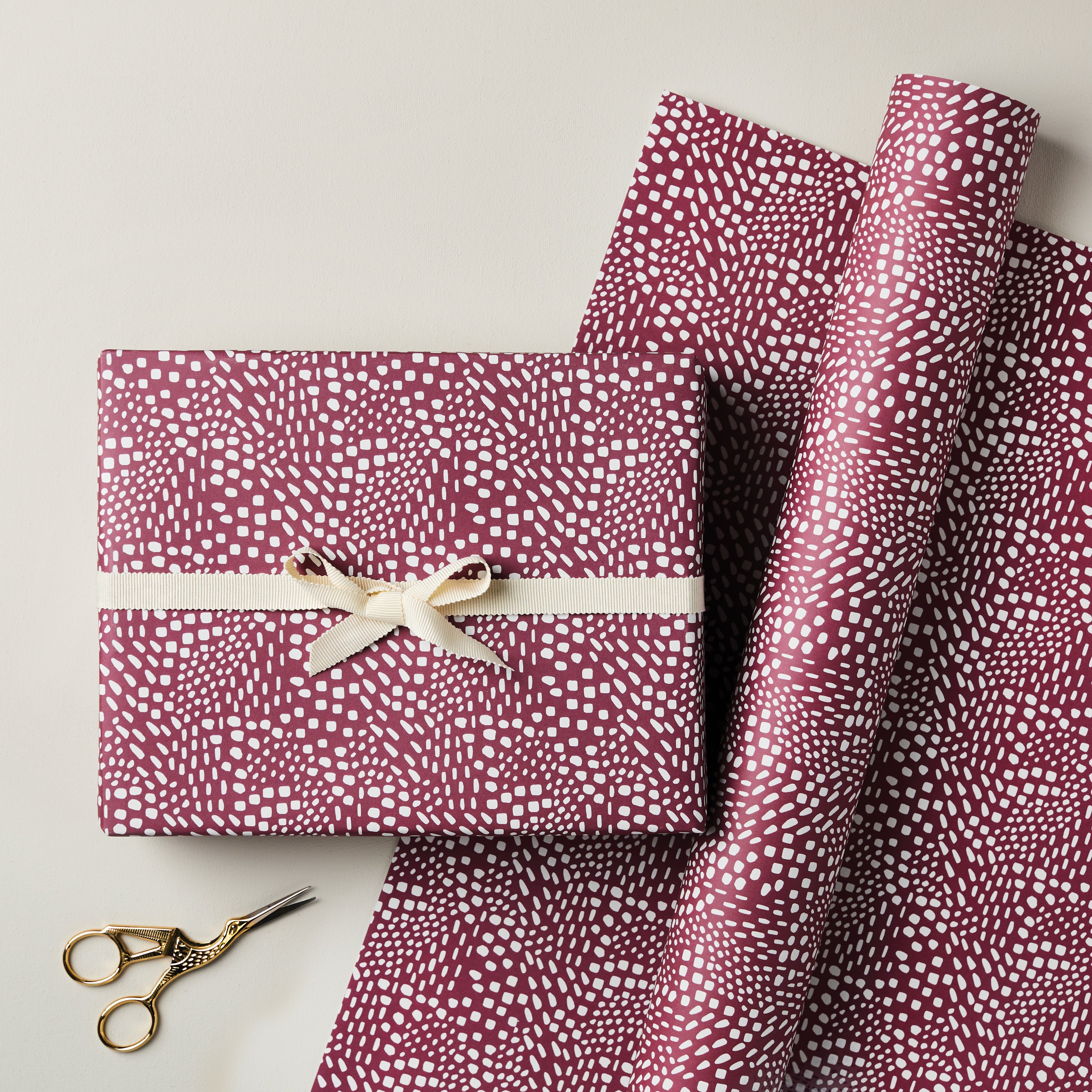 Abstract Blush and Cream Single Sided Wrap SECONDS SALE