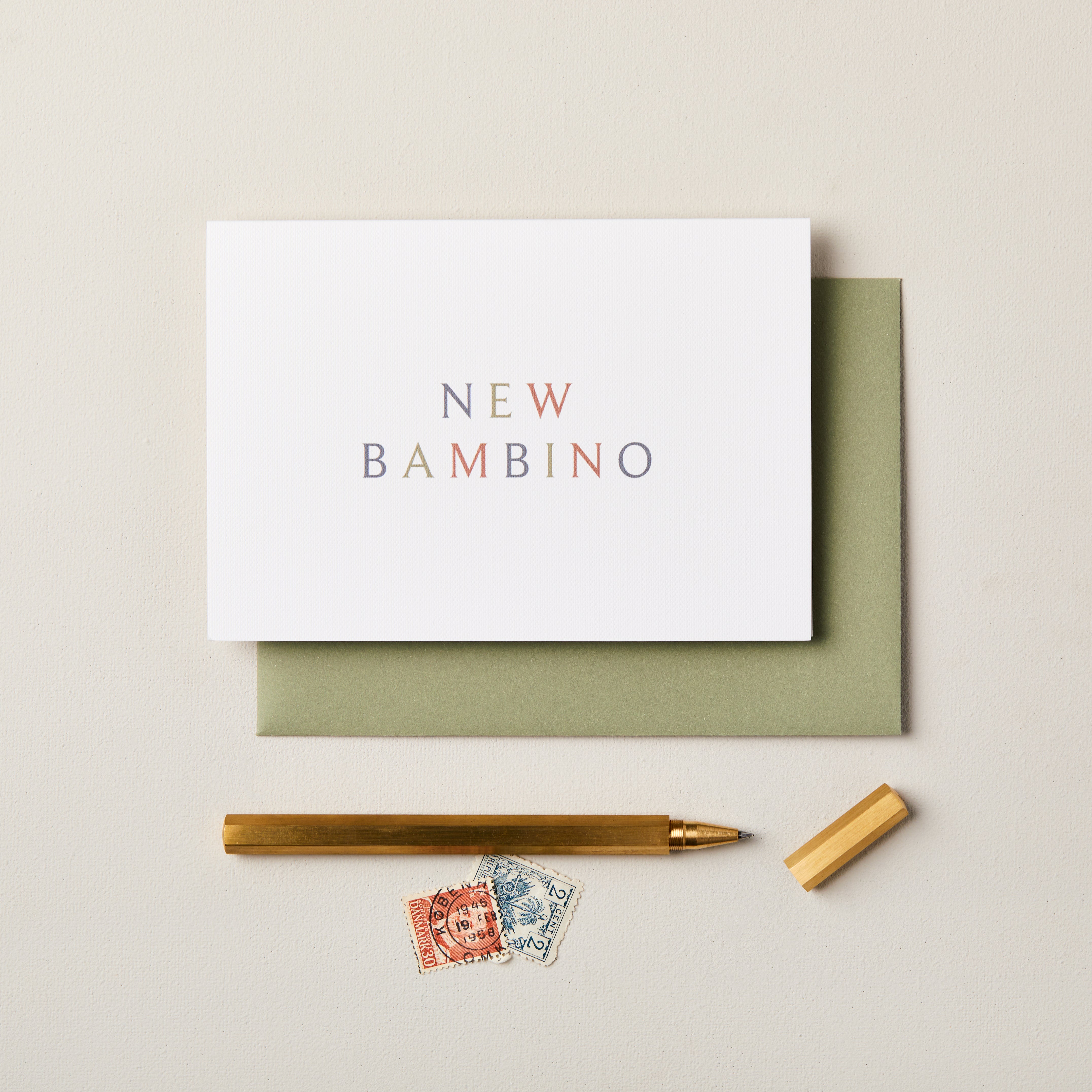 New Bambino Baby Boy Card SECONDS SALE