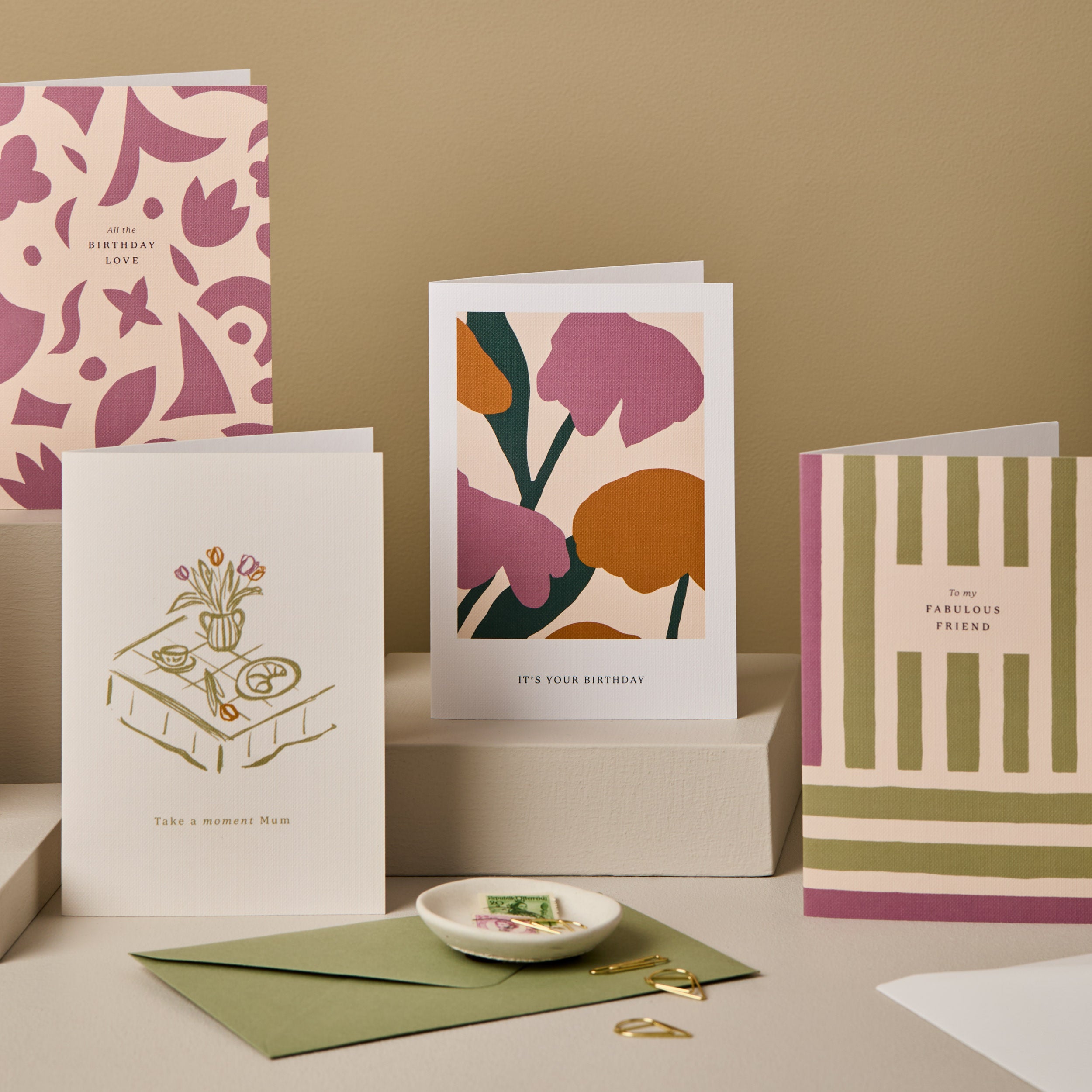 Birthday Love Papercuts Card Purple SECONDS SALE