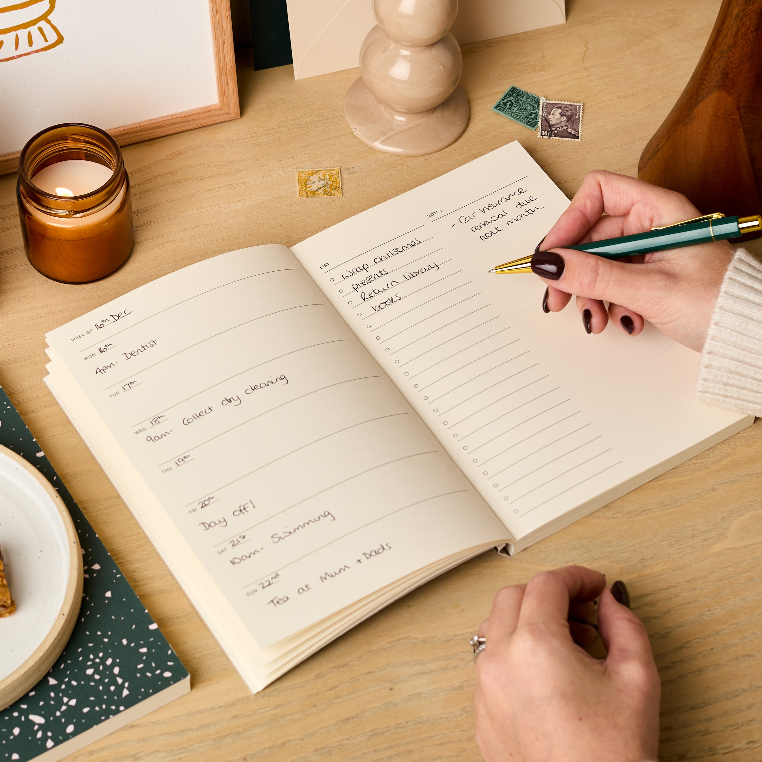 Blue Floral | A5 Undated Weekly Planner