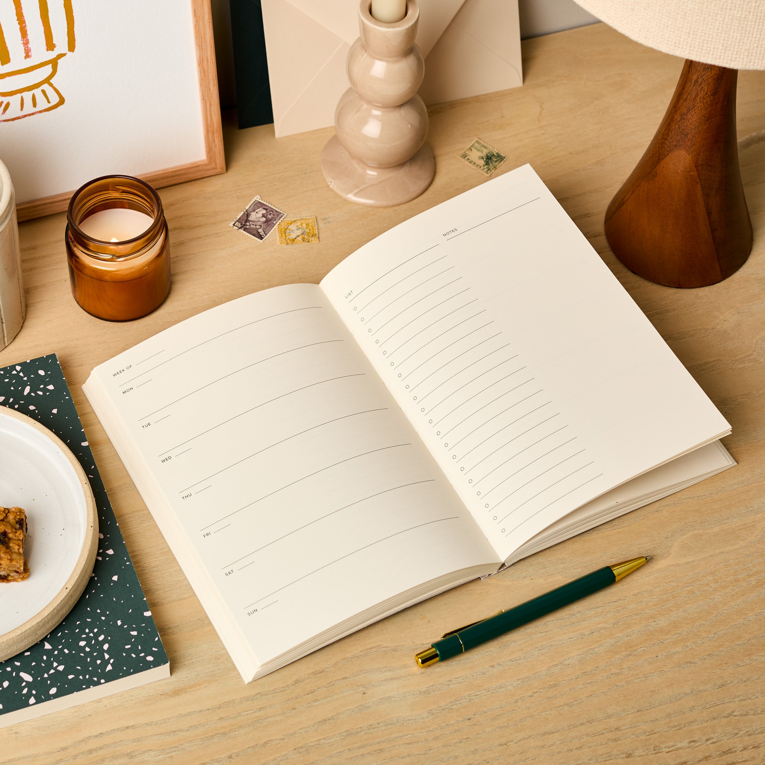 Blue Floral | A5 Undated Weekly Planner