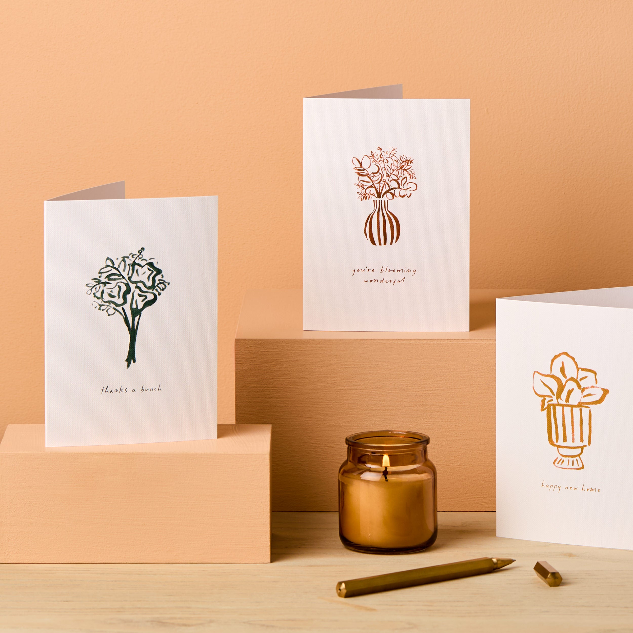 You're Blooming Wonderful Flower Vase Illustrated Birthday Card